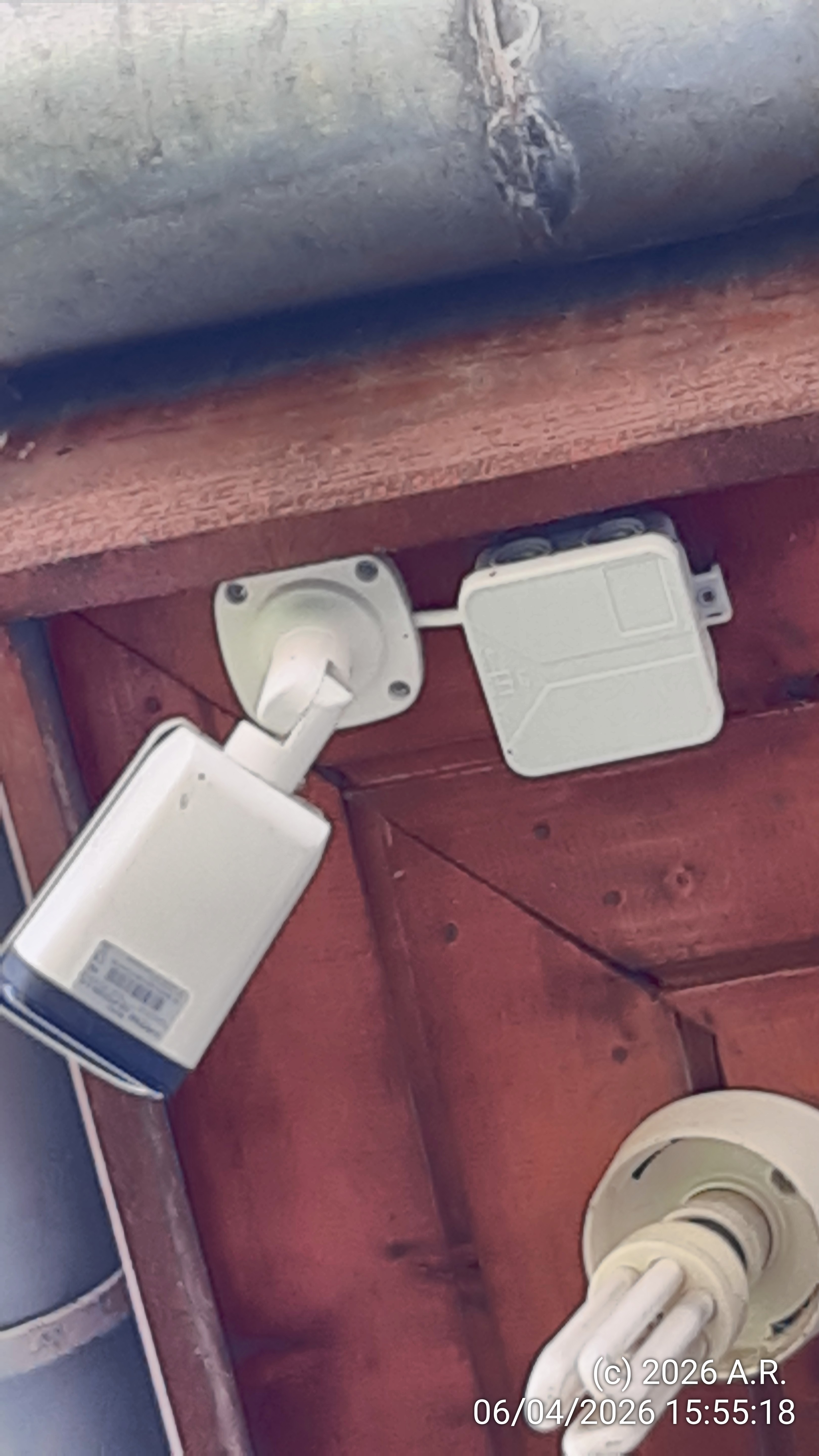 Caméra CCTV - détail du câblage